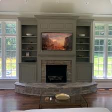 Great Room And Built-Ins Painted In Rosemont, PA